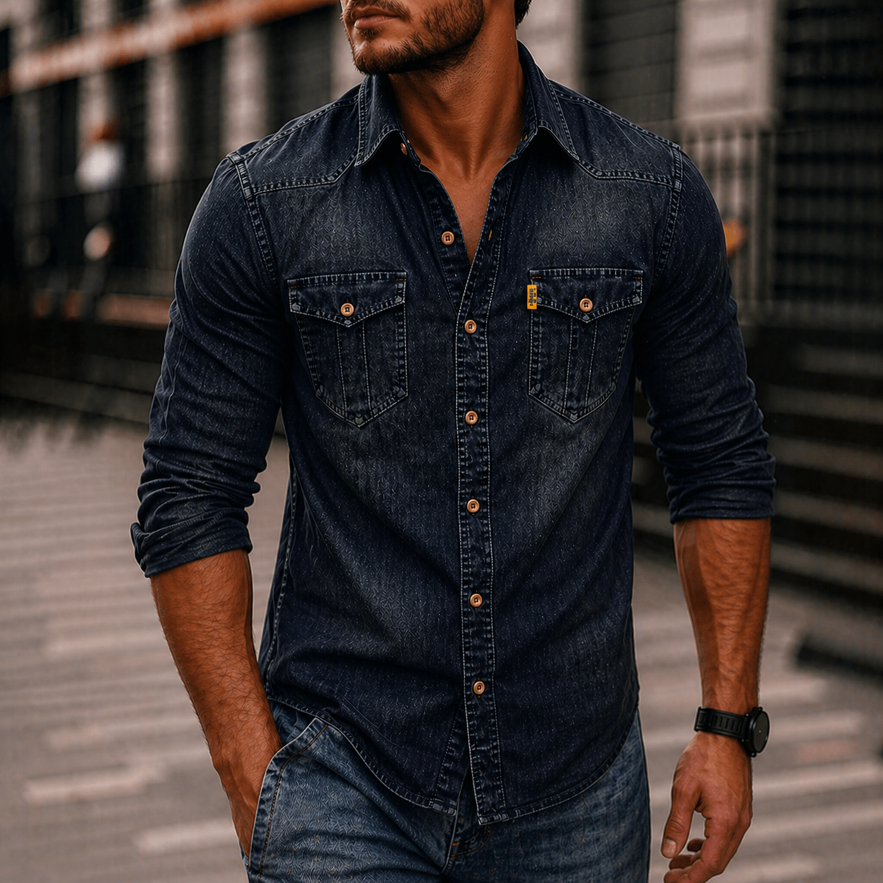 Knut | Herren T Shirt Mit Taschen Für Freizeit