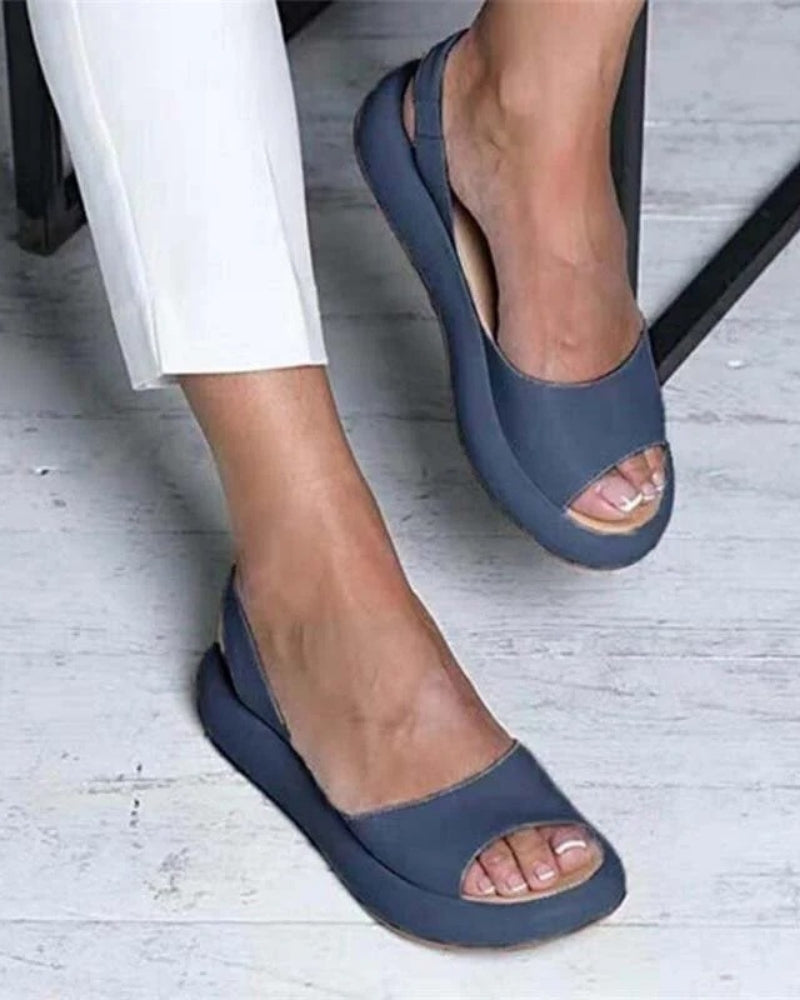 Komfortabel Damen Sandalen mit geformtem Fußbett | Offene Zehenpartie