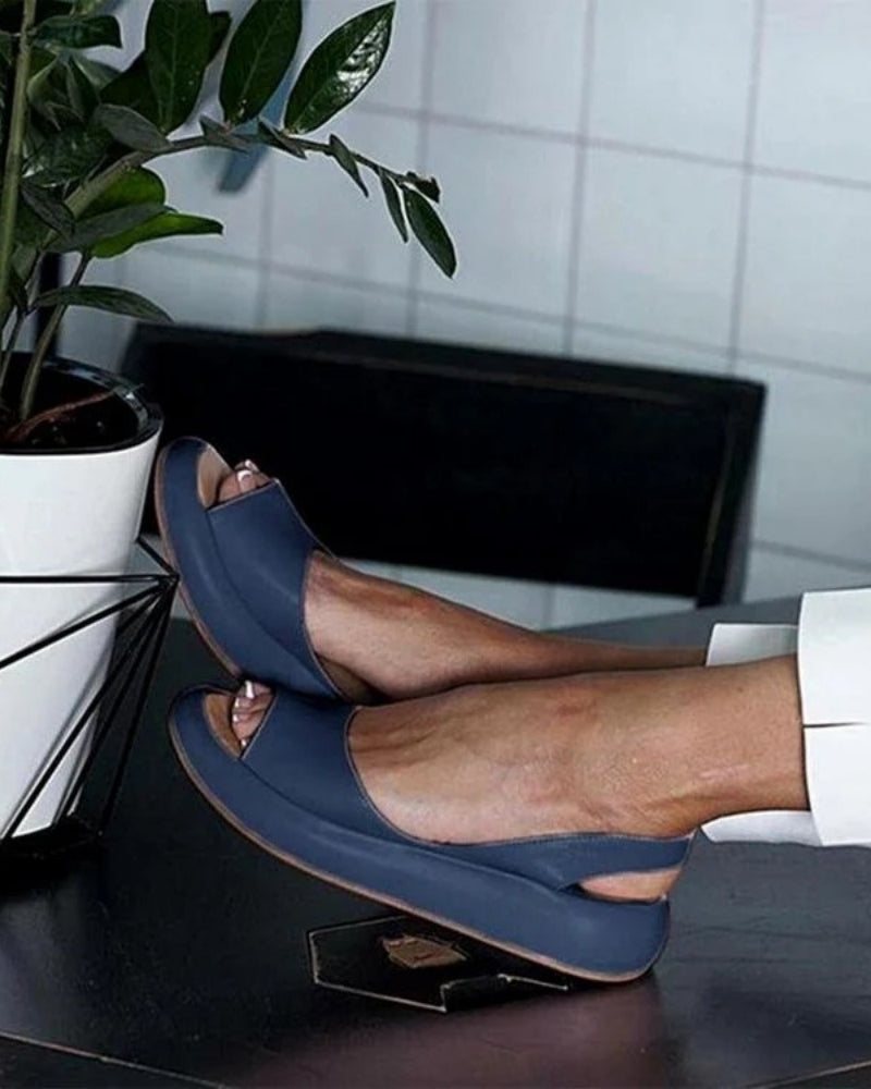 Komfortabel Damen Sandalen mit geformtem Fußbett | Offene Zehenpartie