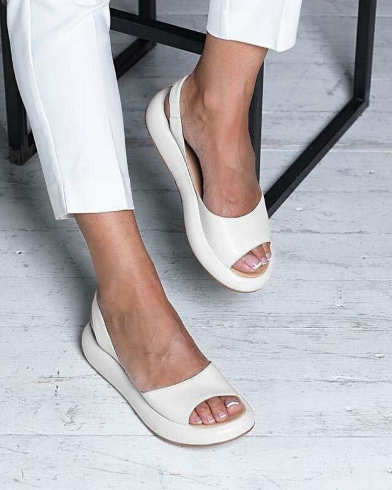 Komfortabel Damen Sandalen mit geformtem Fußbett | Offene Zehenpartie