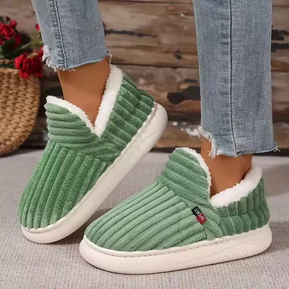 Kuschelige Hausschuhe für Frauen - Rutschfeste Innenschuhe für Wärme