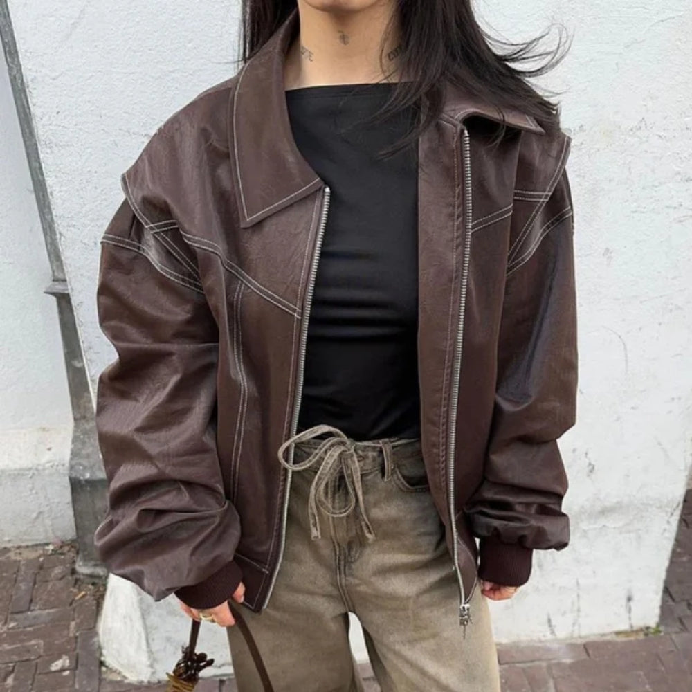 Lässige Winterjacke – Übergroße Passform mit auffälligem Stil