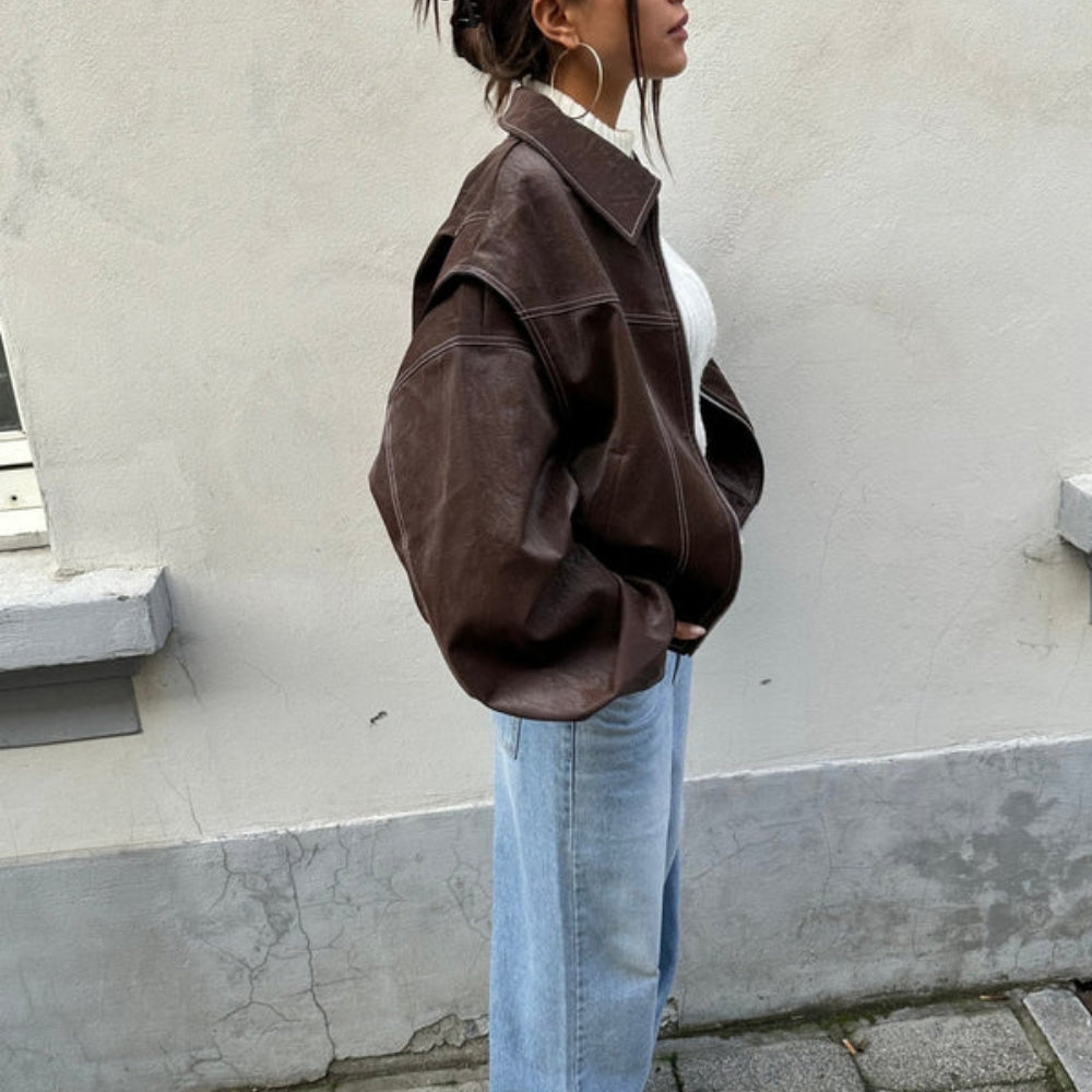 Lässige Winterjacke – Übergroße Passform mit auffälligem Stil