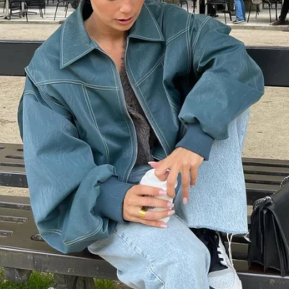 Lässige Winterjacke – Übergroße Passform mit auffälligem Stil