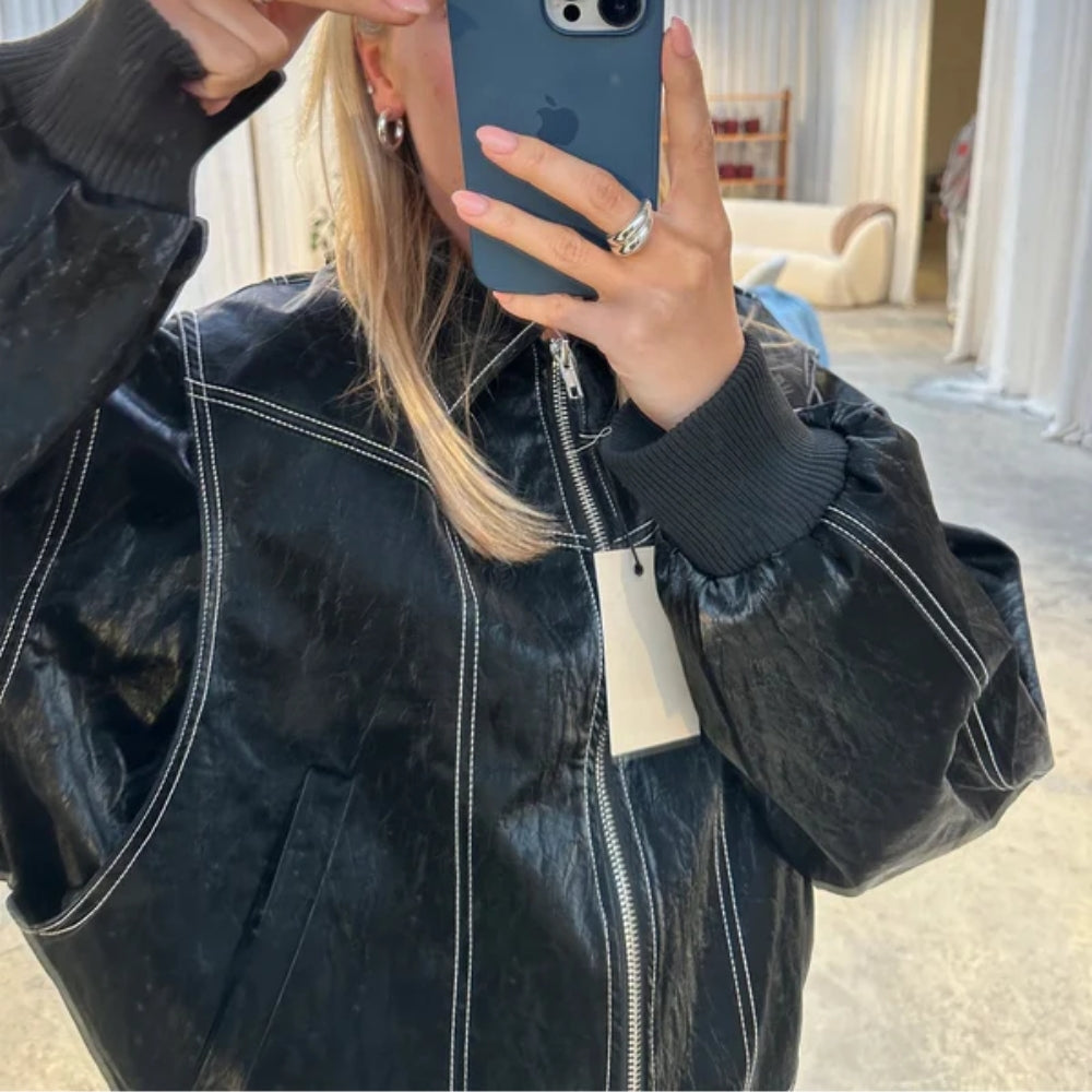 Lässige Winterjacke – Übergroße Passform mit auffälligem Stil