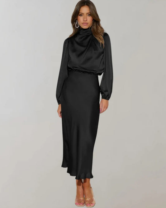 Langärmeliges Kleid - leicht zu stylen für formelle Anlässe