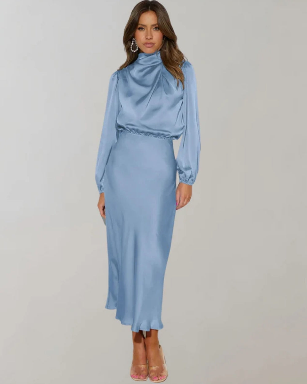 Langärmeliges Kleid - leicht zu stylen für formelle Anlässe