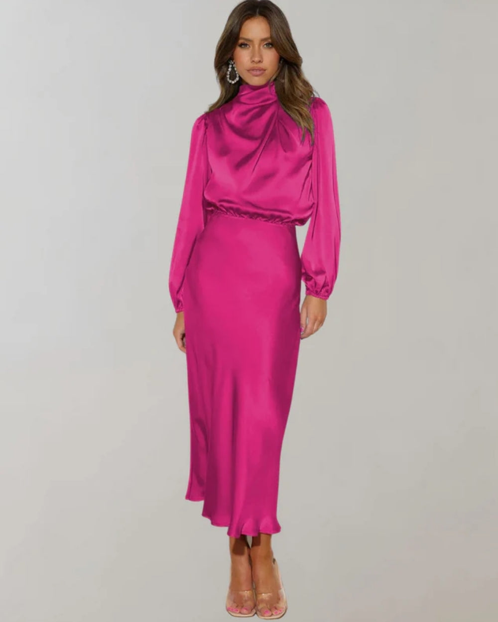 Langärmeliges Kleid - leicht zu stylen für formelle Anlässe