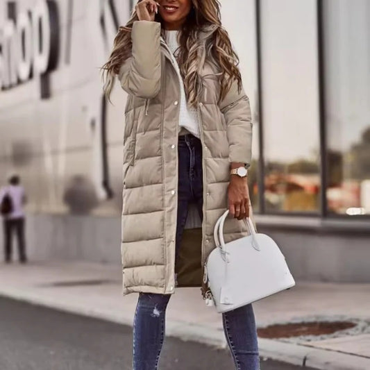 Lange Damen-Winterjacke – Wärmende Puffer-Ausführung für kalte Tage