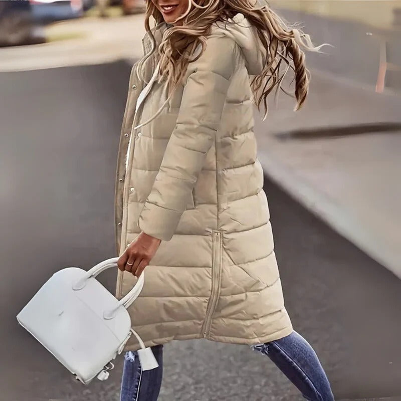 Lange Damen-Winterjacke – Wärmende Puffer-Ausführung für kalte Tage
