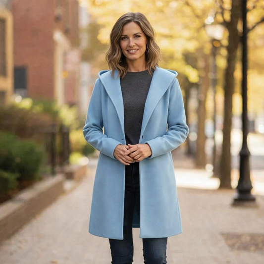 Lange Übergangsjacke für Damen | Mantel