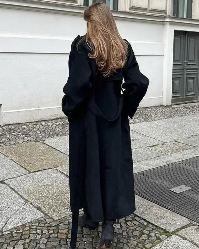 Langer Stil mit Struktur – Winterjacke Damen mit weiter Passform