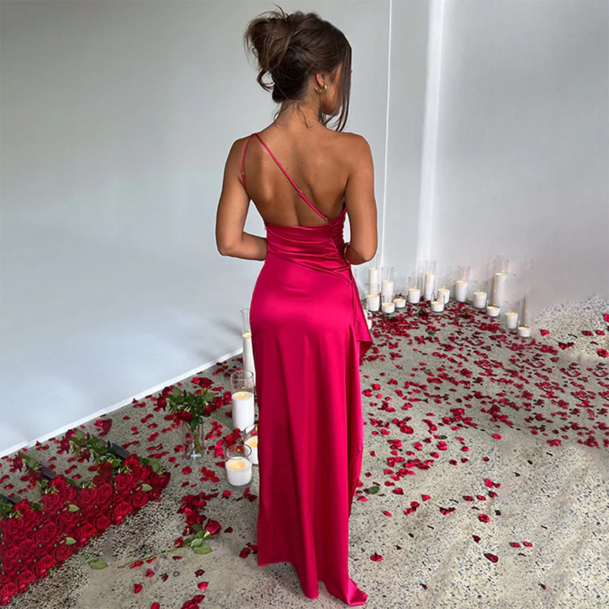 Langes Partykleid - Vielseitiges ärmelloses Outfit für Hochzeiten und Abendessen