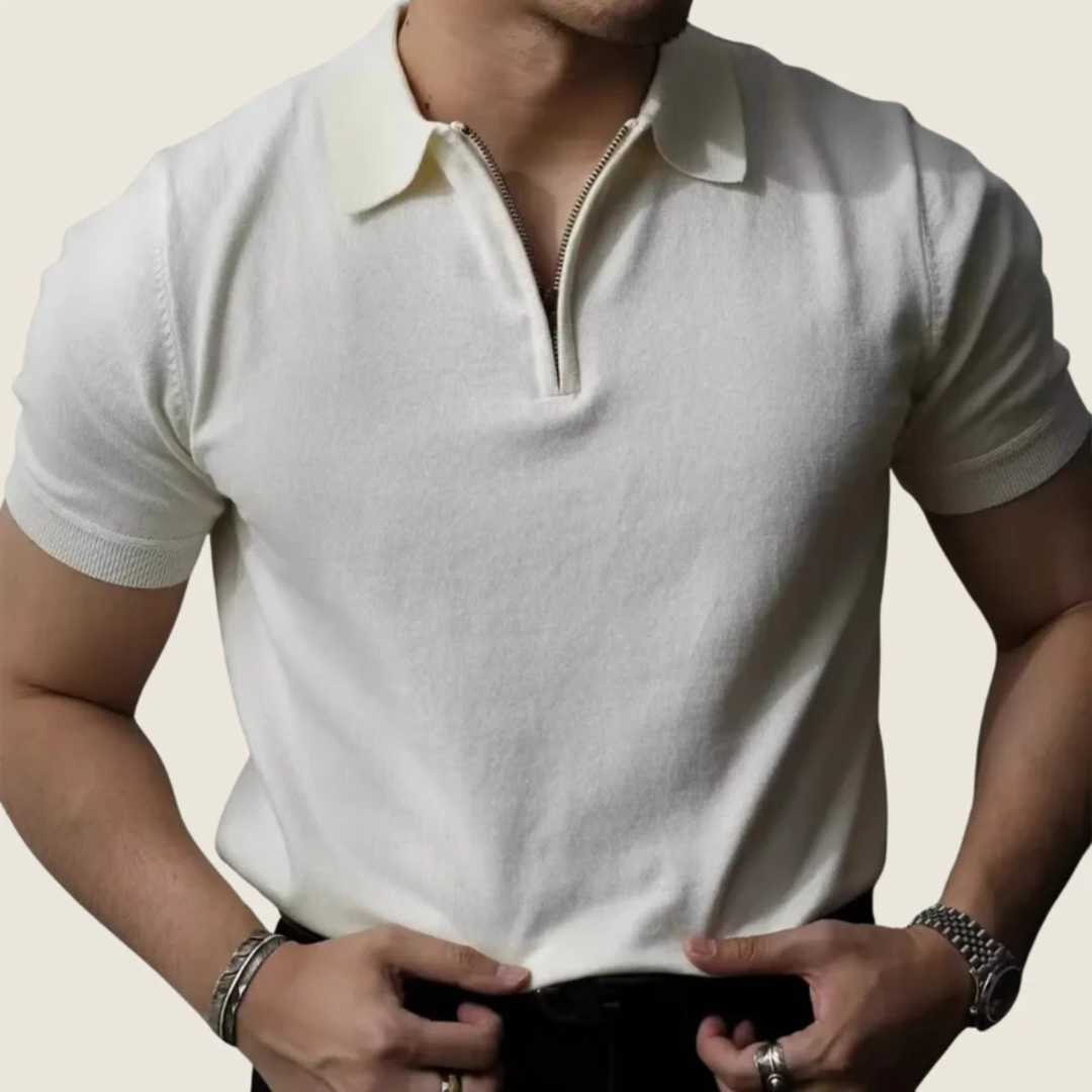 Leano | Herren Poloshirt Mit Reißverschluss Für Alltag