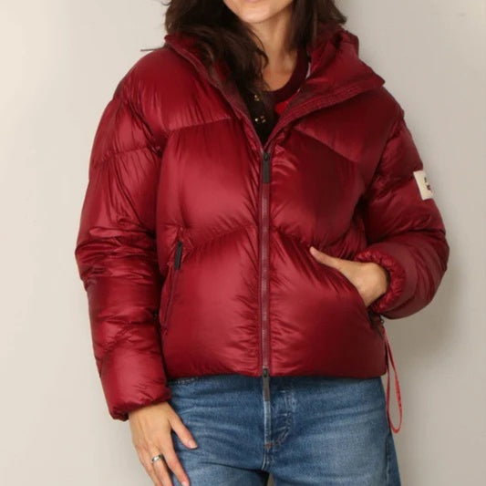 Leichte Damen-Winterjacke - Glänzende Steppjacke mit Wärmefunktion