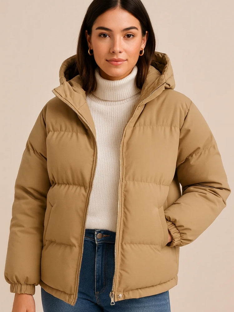 Leichte Damen-Winterjacke - Warmer Steppmantel für kalte Tage