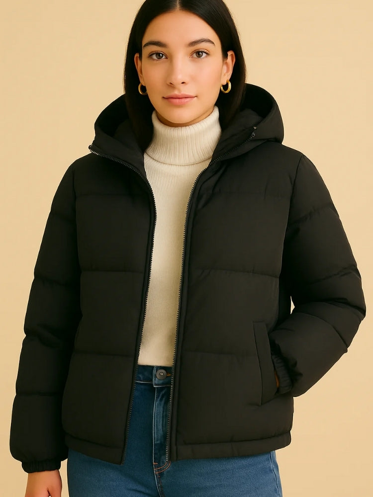 Leichte Damen-Winterjacke - Warmer Steppmantel für kalte Tage