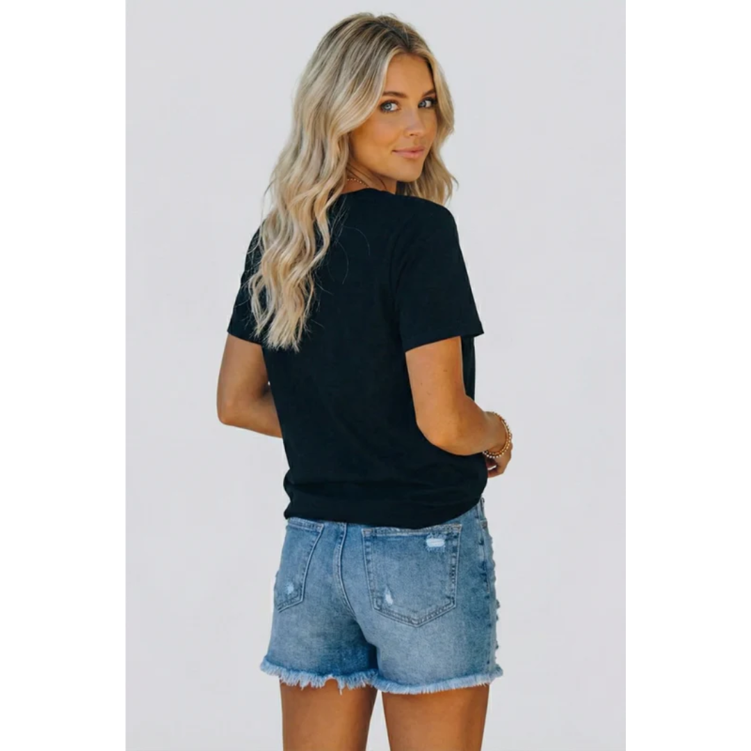 Leonie | Damen Shorts Für Alltag Mit Fransen Saum