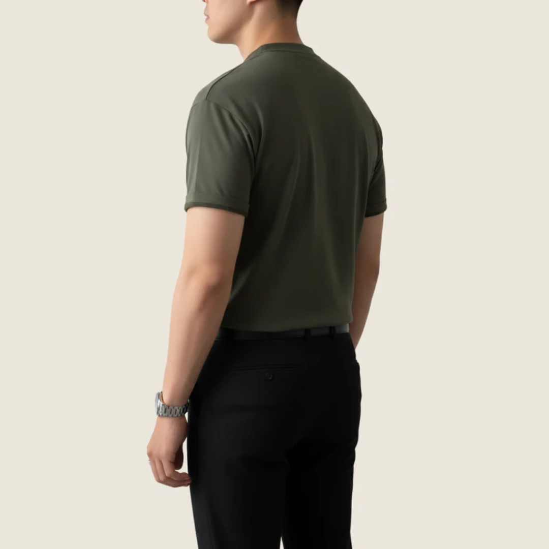 Levin | Herren Henley Shirt Für Alltag Minimalistisch