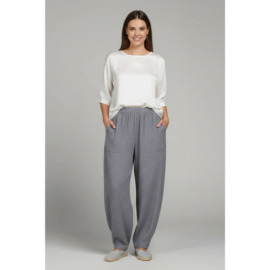 Lia | Damen Hose Mit Elastischem Bund Für Alltag