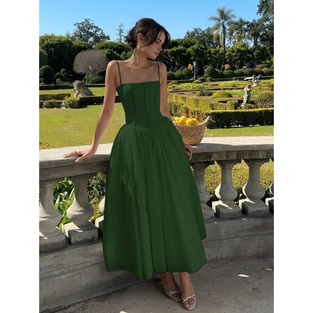 Liselotte | Damen Midi Kleid Für Hochzeitsgast Mit Korsett Design