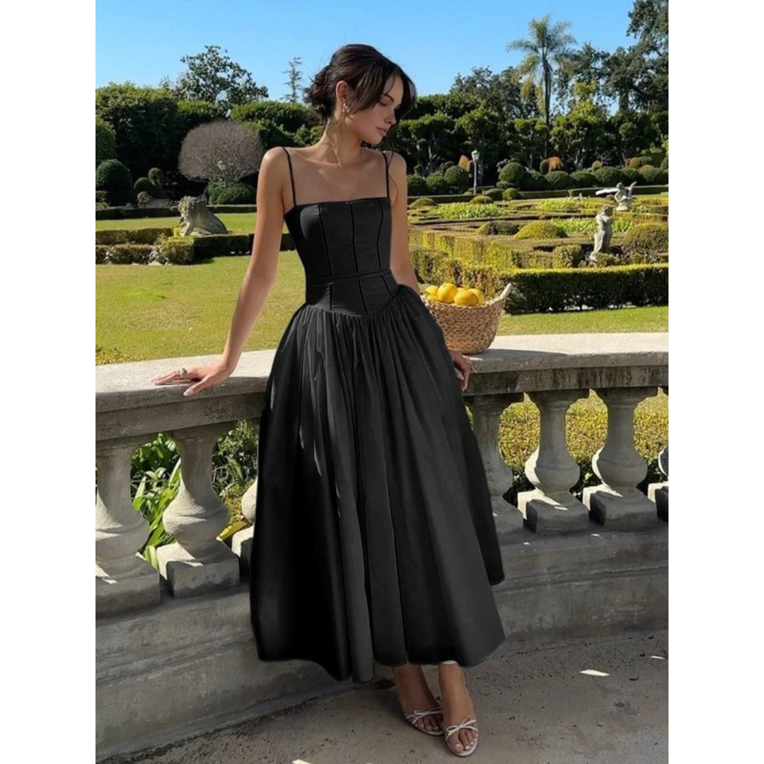 Liselotte | Damen Midi Kleid Für Hochzeitsgast Mit Korsett Design