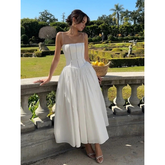 Liselotte | Damen Midi Kleid Für Hochzeitsgast Mit Korsett Design