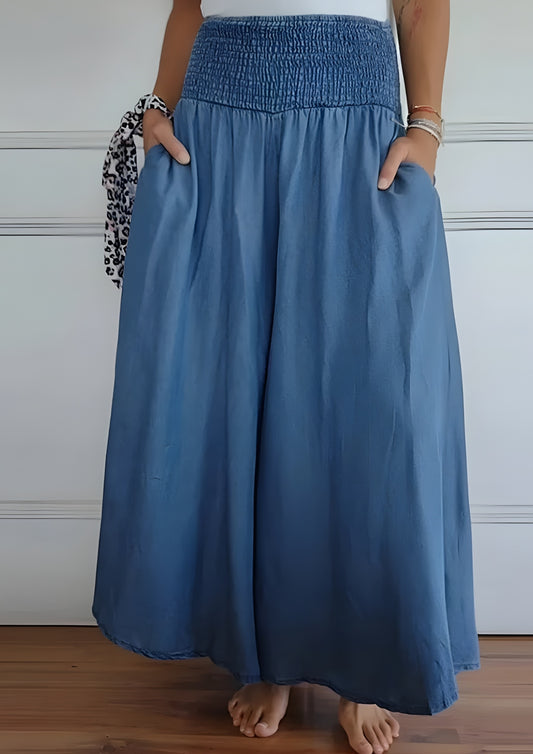 Locker fallender Rock mit elastischem Bund – Weiter Rock und Hose für Alltag