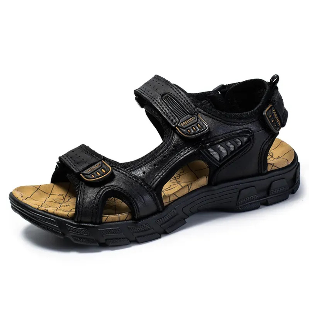 Luca | Unisex Bequeme Sandalen mit Klettverschluss