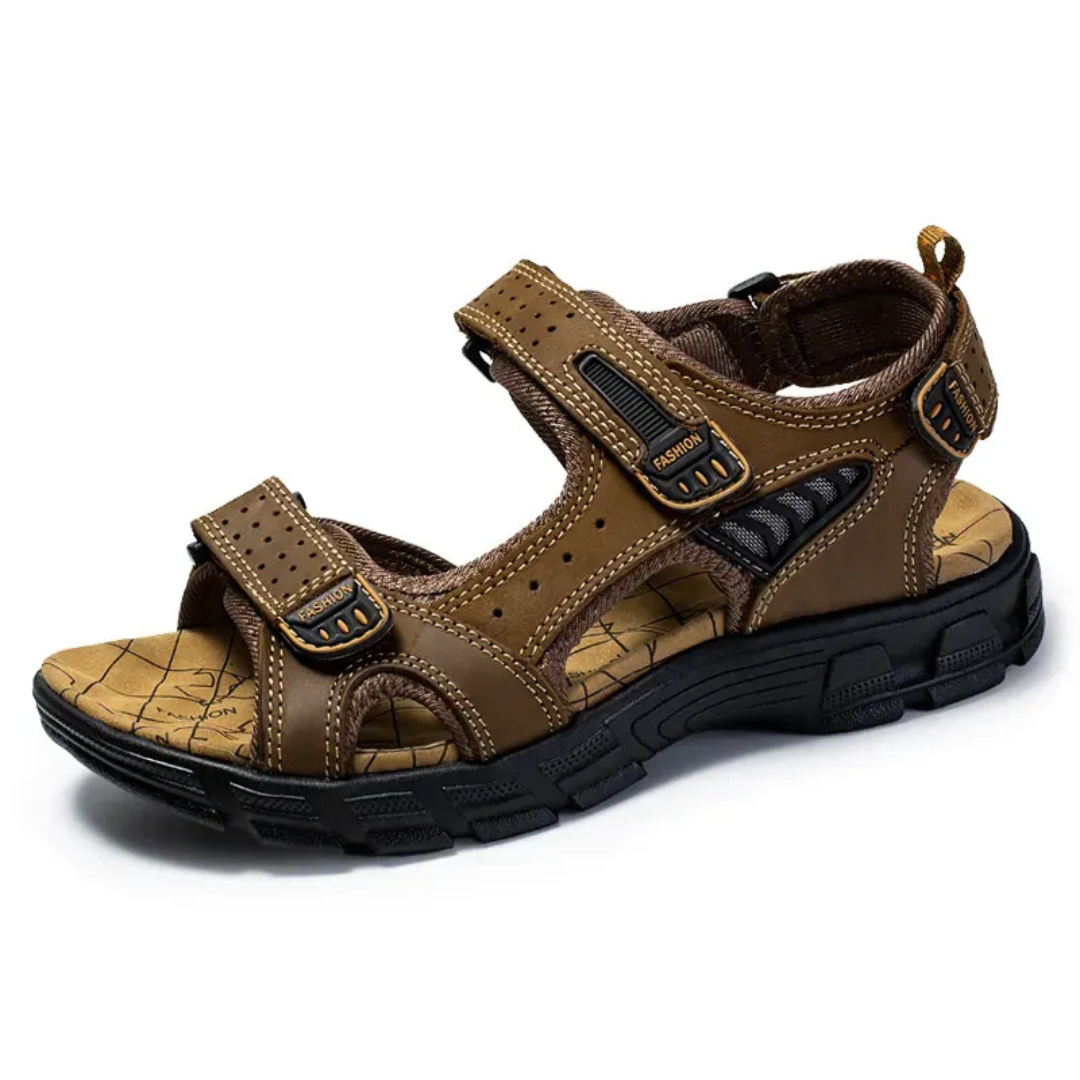 Luca | Unisex Bequeme Sandalen mit Klettverschluss