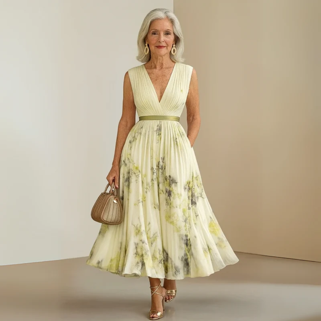 Mara | Damen Sommerkleid Maxi Für Alltag Ohne Ärmel
