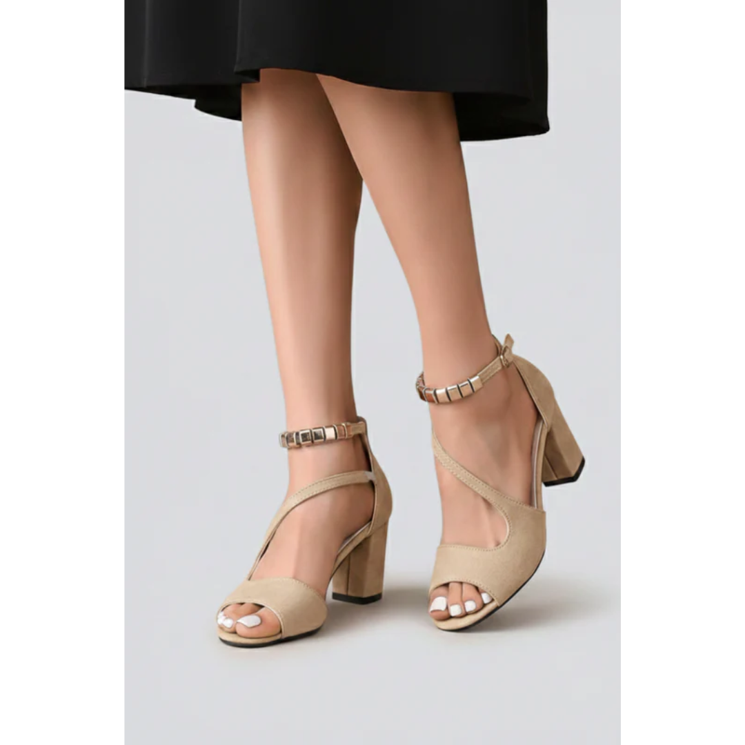Maren | Damen Sandalen Mit Keilabsatz Und Riemen