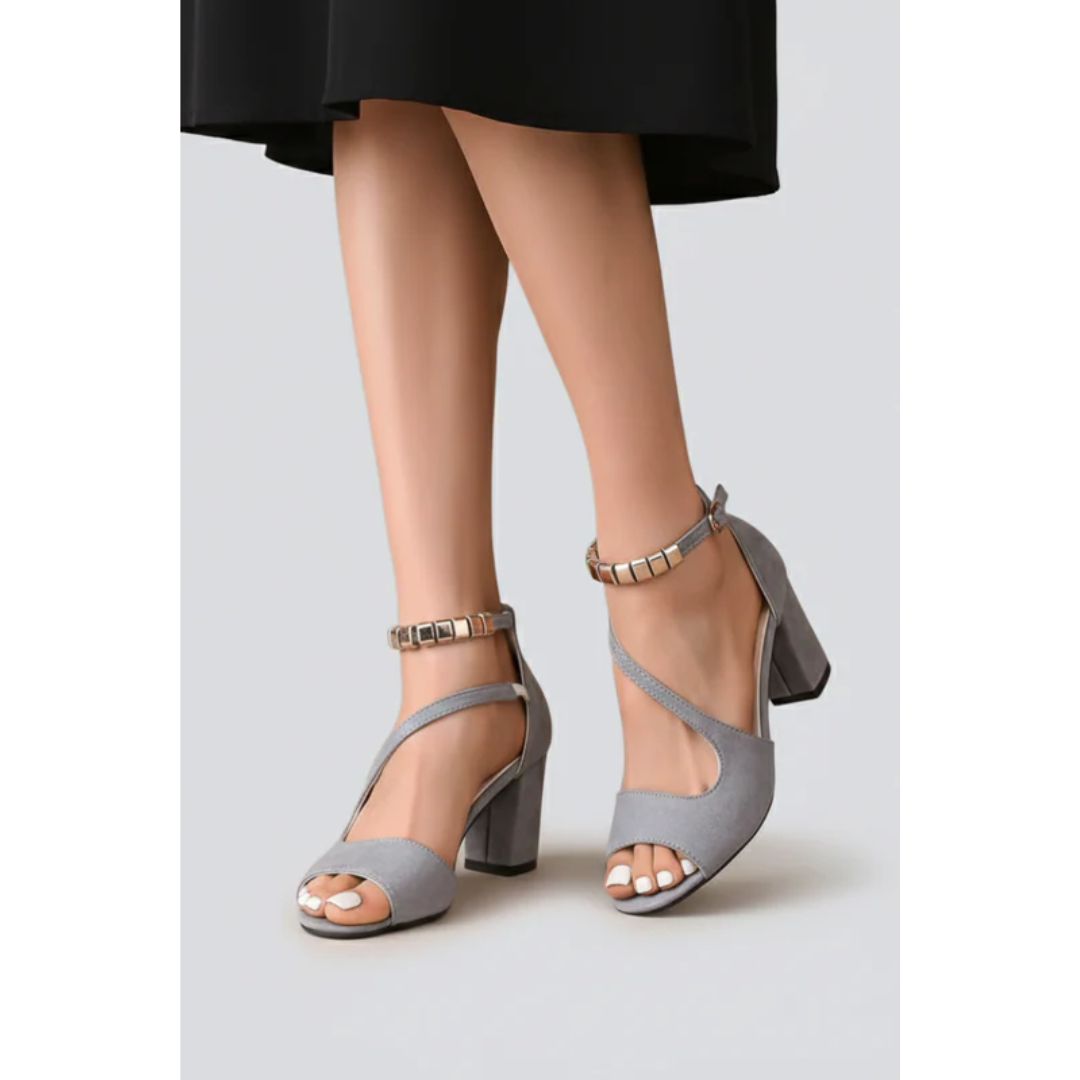 Maren | Damen Sandalen Mit Keilabsatz Und Riemen