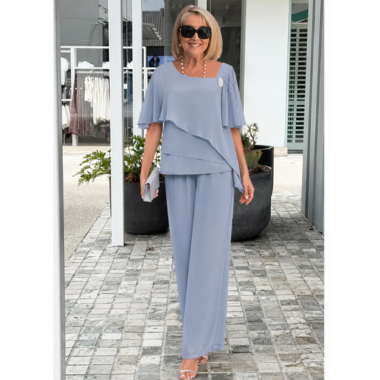Marla | Damen Zweiteiler Hosen Set Elegant Modern