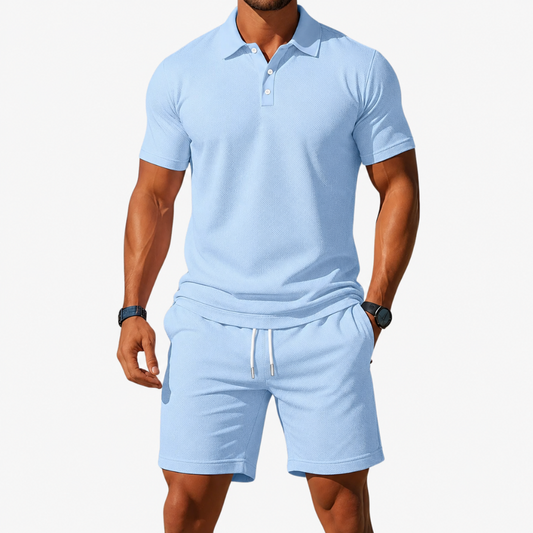 Matthias | Herren Outfit mit Poloshirt und Shorts