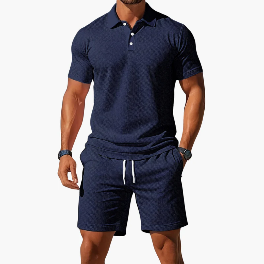 Matthias | Herren Outfit mit Poloshirt und Shorts