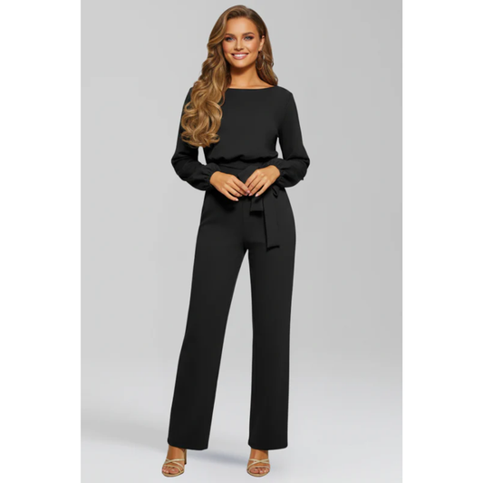 Melanie | Damen Jumpsuit Mit Gürtel Für Abend
