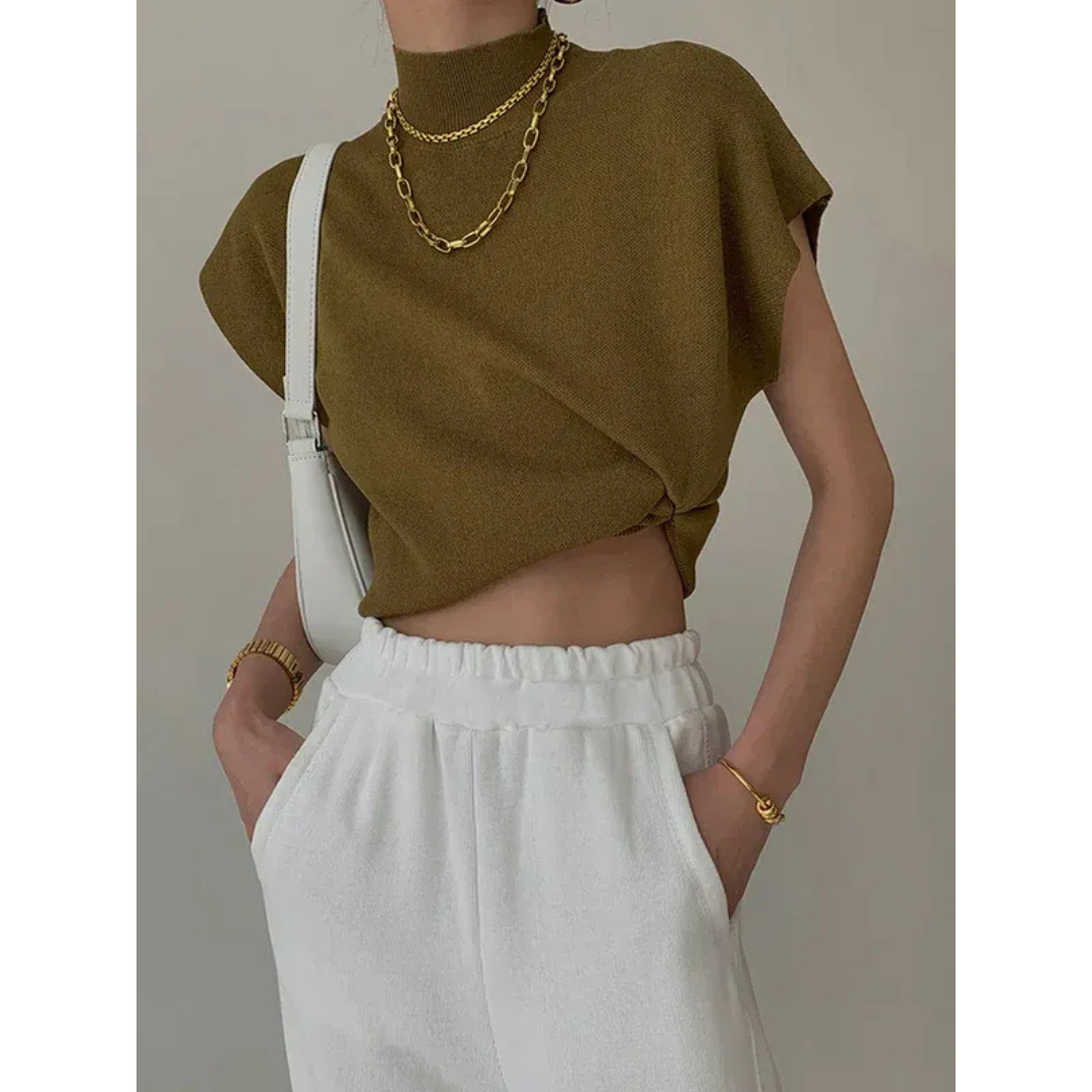 Melek | Damen Klassische Moderne Bluse Alltag
