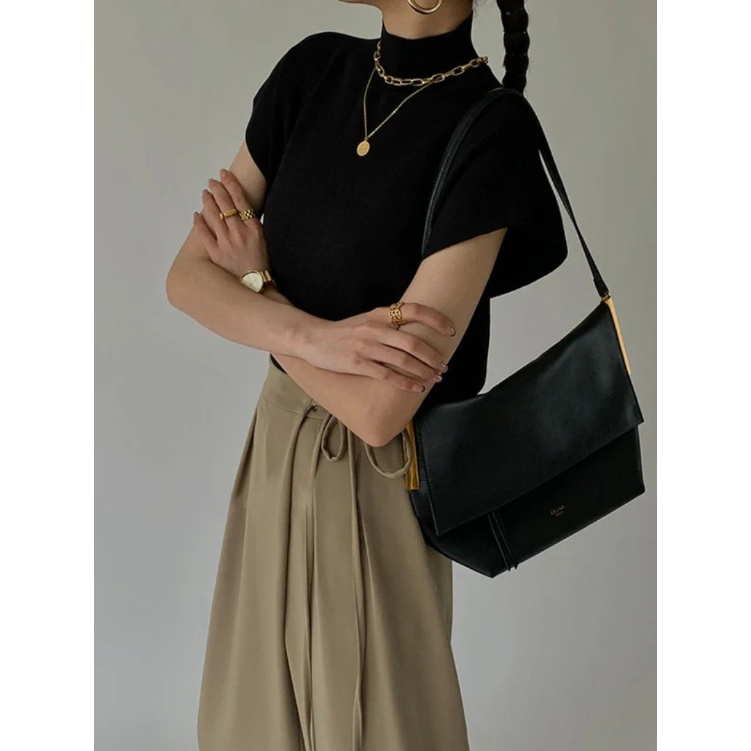 Melek | Damen Klassische Moderne Bluse Alltag