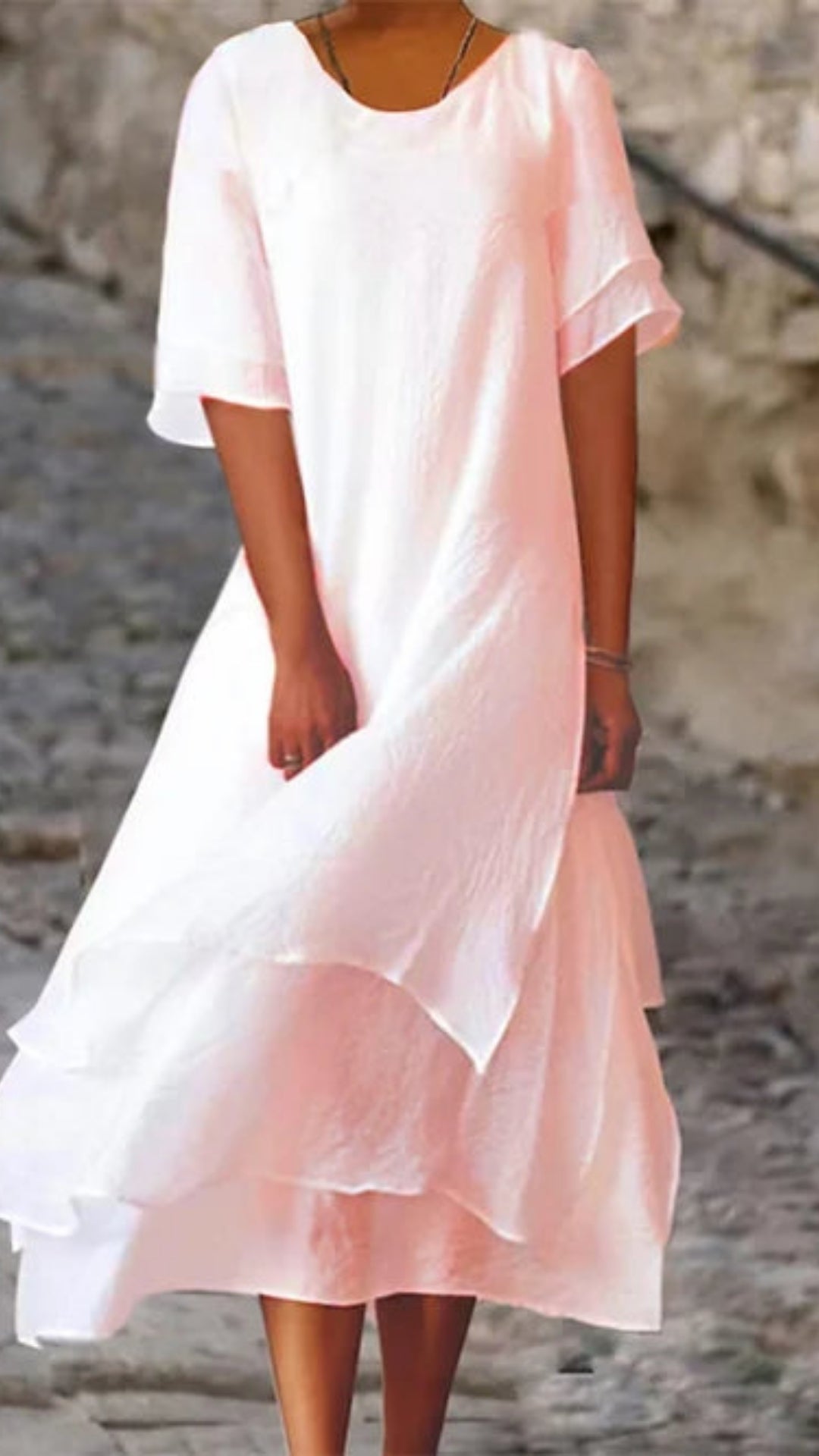 Midi Abendkleid mit fließender Silhouette – Kleid Hochzeitsgast für besondere Anlässe