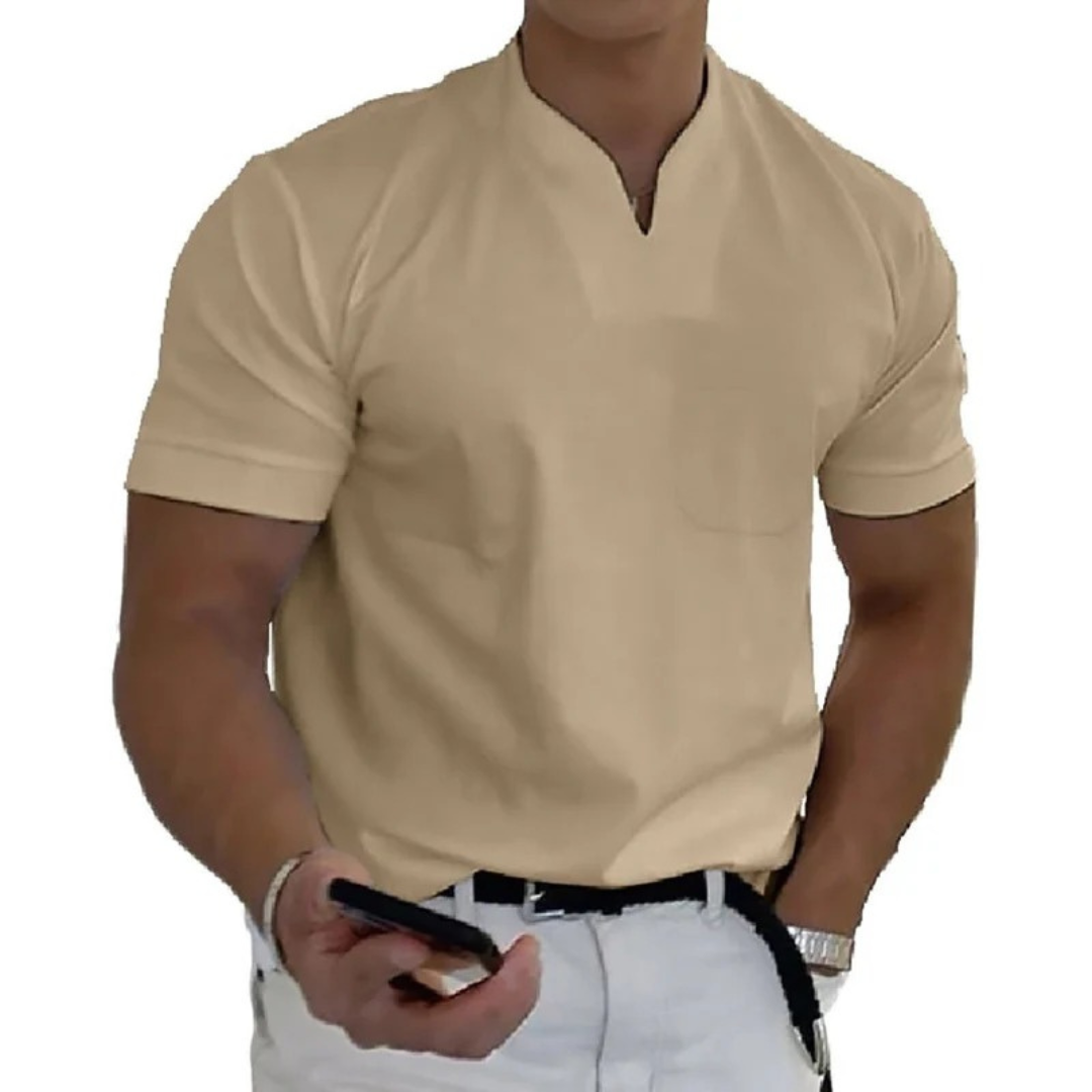 Milan | Herren T Shirt Mit V Ausschnitt Für Alltag Schlicht