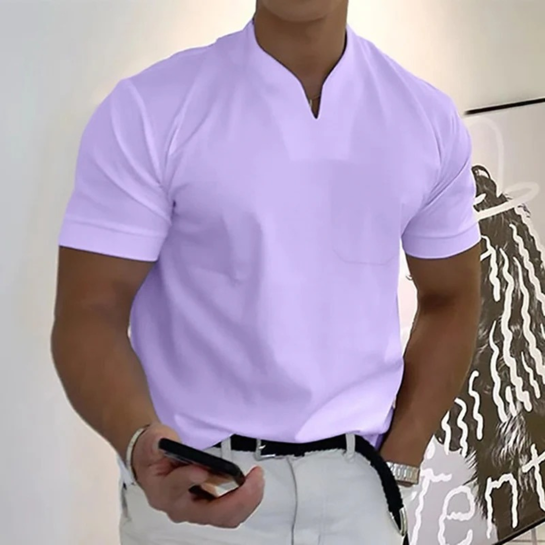 Milan | Herren T Shirt Mit V Ausschnitt Für Alltag Schlicht
