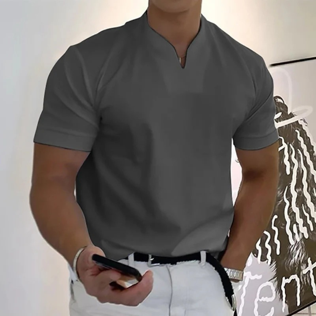 Milan | Herren T Shirt Mit V Ausschnitt Für Alltag Schlicht