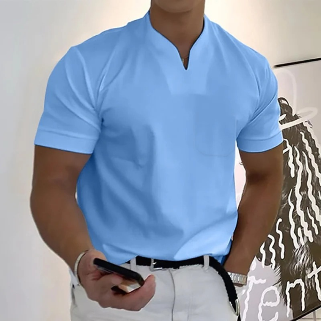 Milan | Herren T Shirt Mit V Ausschnitt Für Alltag Schlicht