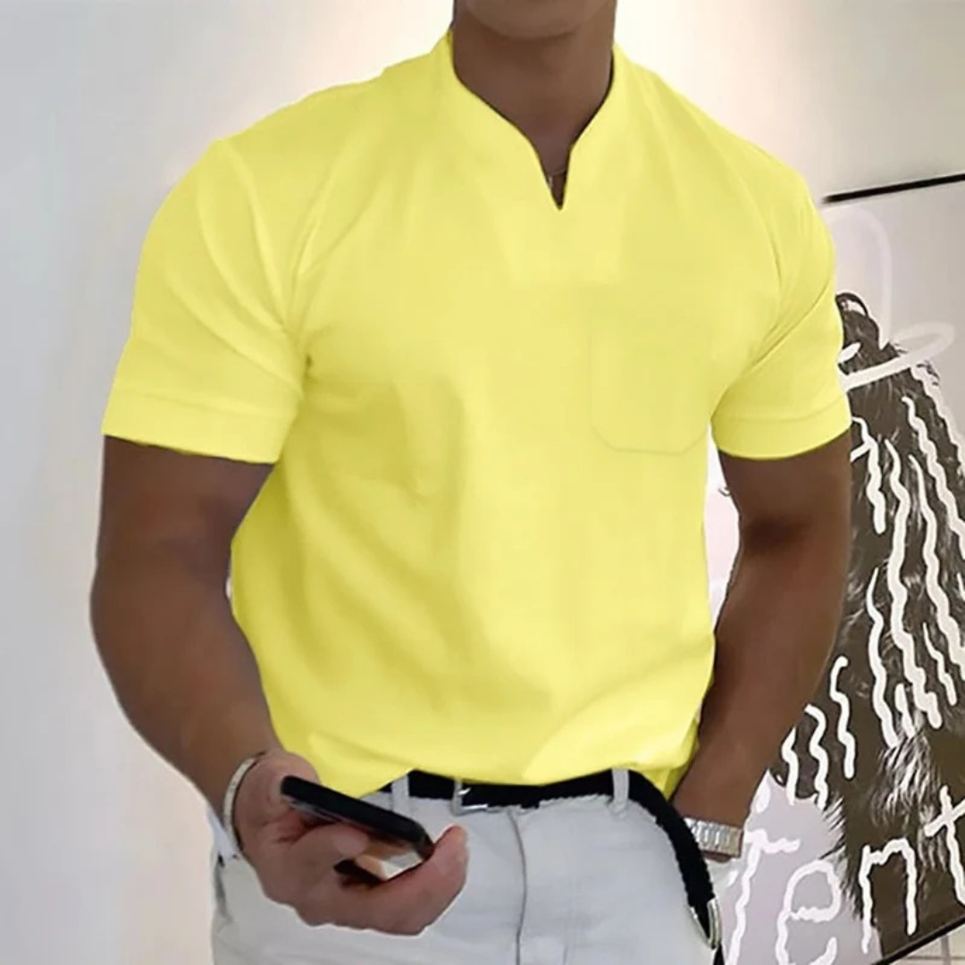 Milan | Herren T Shirt Mit V Ausschnitt Für Alltag Schlicht