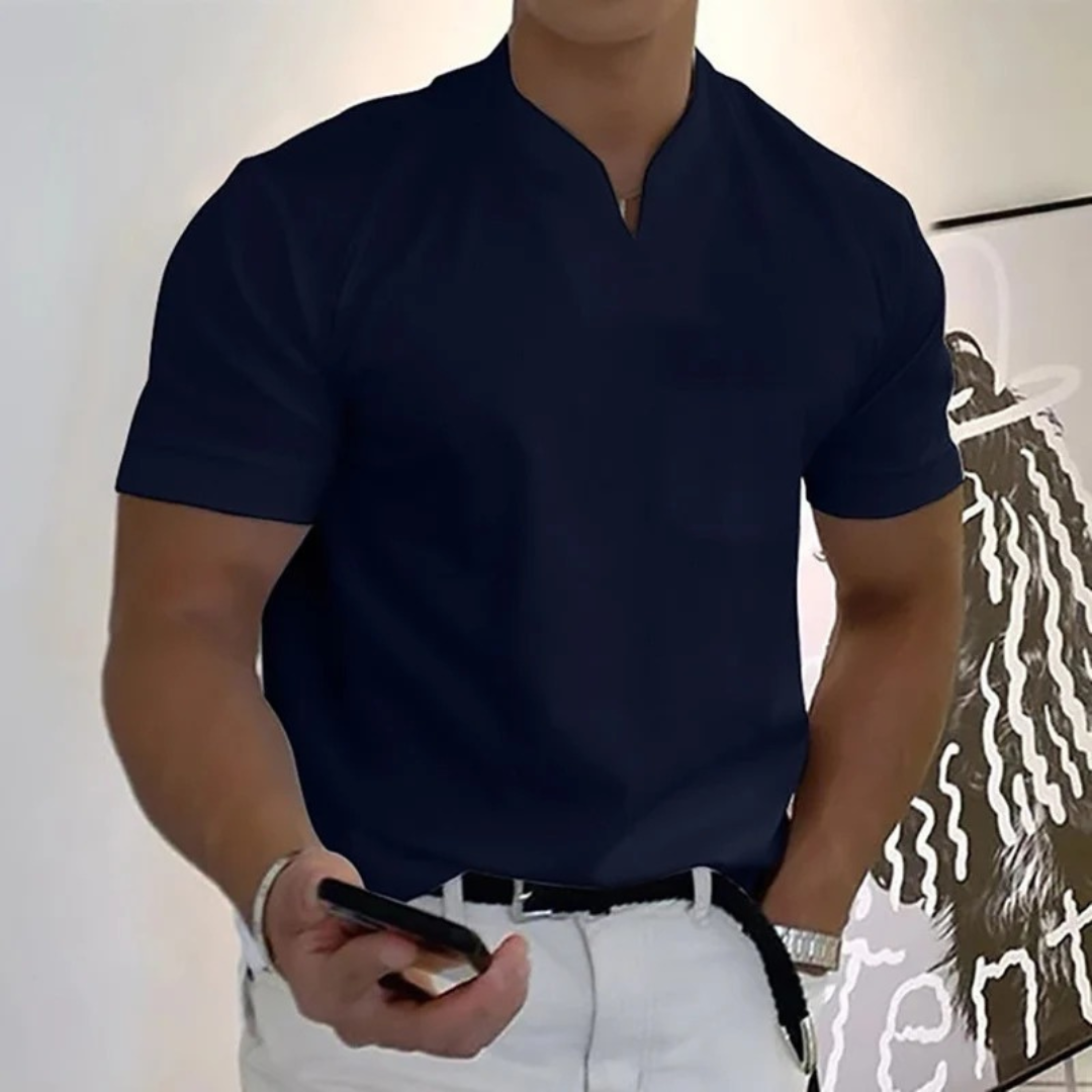Milan | Herren T Shirt Mit V Ausschnitt Für Alltag Schlicht