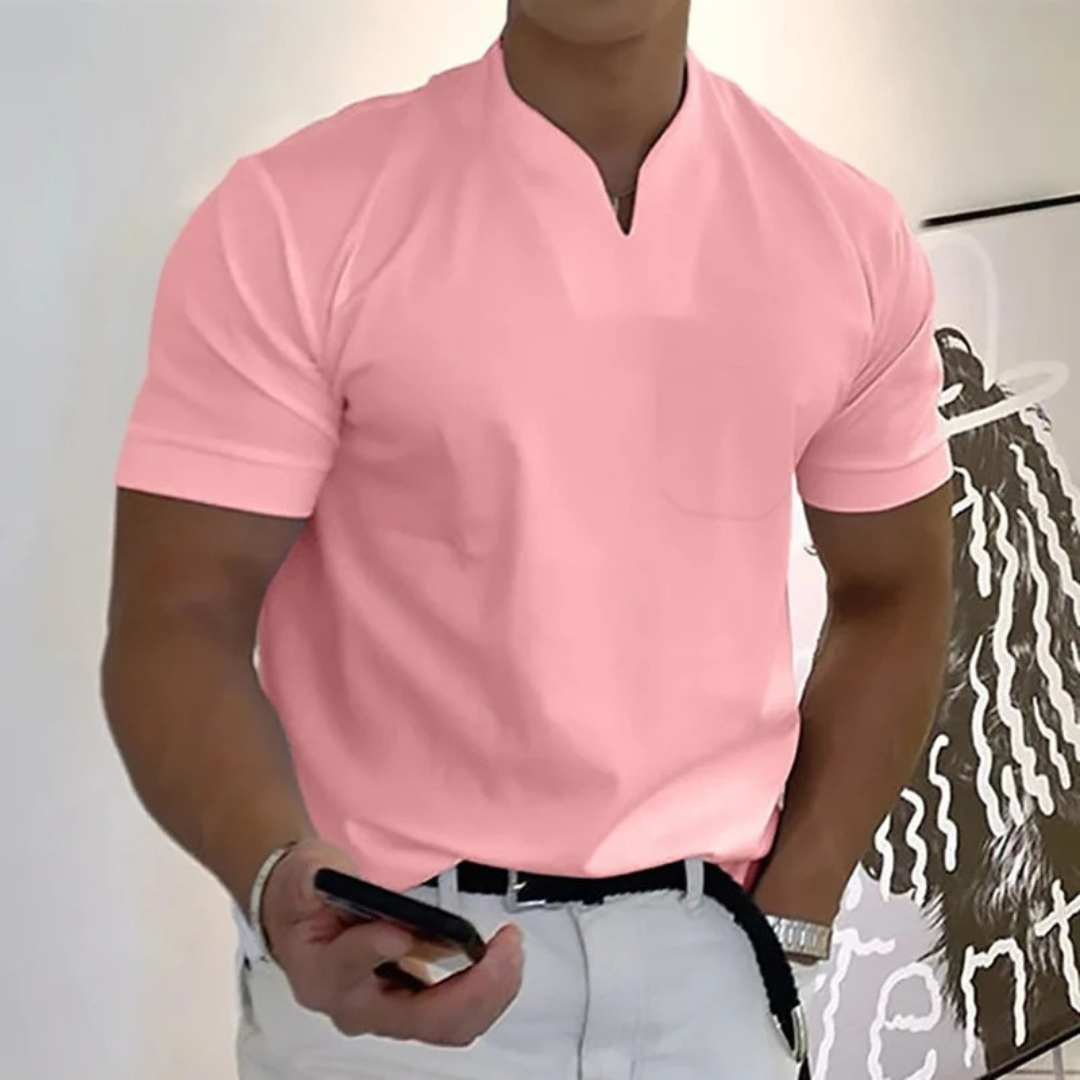Milan | Herren T Shirt Mit V Ausschnitt Für Alltag Schlicht