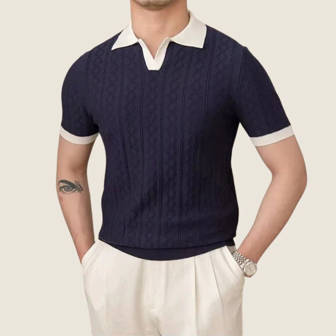 Miran | Herren Poloshirt Mit Kontrast Für Freizeit