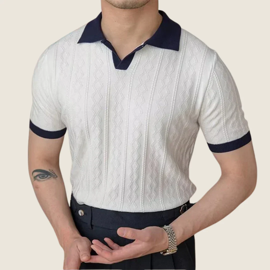 Miran | Herren Poloshirt Mit Kontrast Für Freizeit