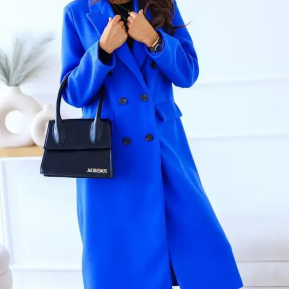 Moderner langer Winterjacke - einfarbig für Frauen